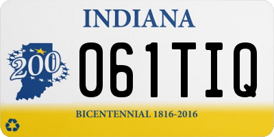 IN license plate 061TIQ