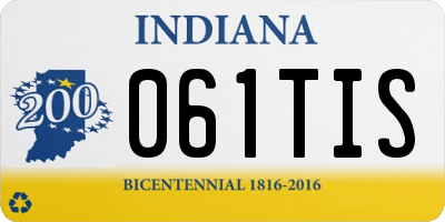 IN license plate 061TIS
