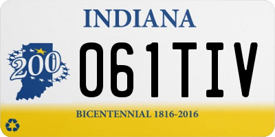 IN license plate 061TIV