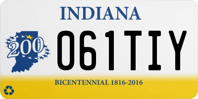 IN license plate 061TIY