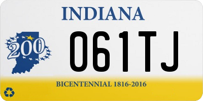 IN license plate 061TJ