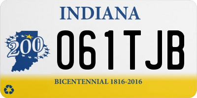 IN license plate 061TJB