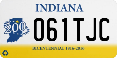 IN license plate 061TJC