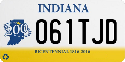 IN license plate 061TJD