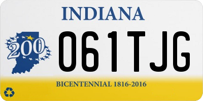 IN license plate 061TJG