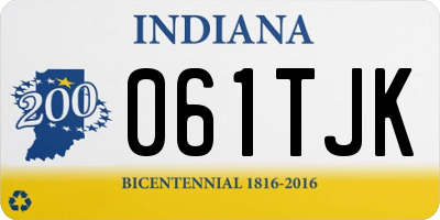IN license plate 061TJK