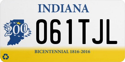 IN license plate 061TJL
