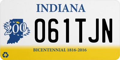 IN license plate 061TJN