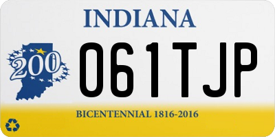 IN license plate 061TJP