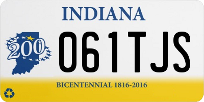 IN license plate 061TJS