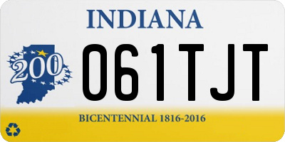 IN license plate 061TJT