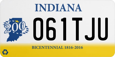 IN license plate 061TJU
