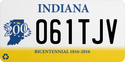 IN license plate 061TJV