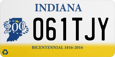 IN license plate 061TJY