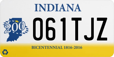 IN license plate 061TJZ