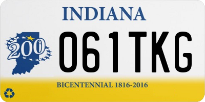 IN license plate 061TKG