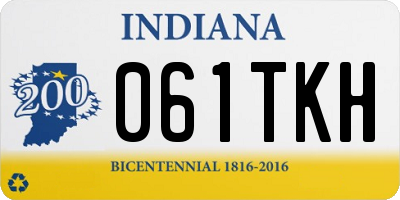 IN license plate 061TKH