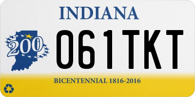 IN license plate 061TKT