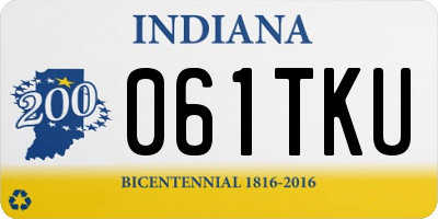 IN license plate 061TKU