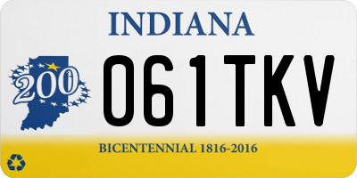 IN license plate 061TKV