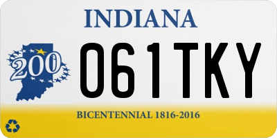 IN license plate 061TKY