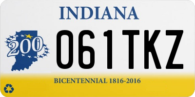 IN license plate 061TKZ