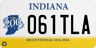 IN license plate 061TLA