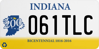 IN license plate 061TLC