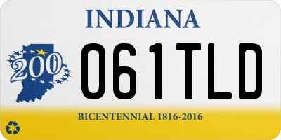 IN license plate 061TLD