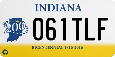 IN license plate 061TLF