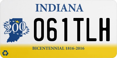 IN license plate 061TLH