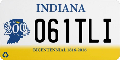 IN license plate 061TLI