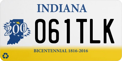 IN license plate 061TLK