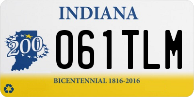 IN license plate 061TLM