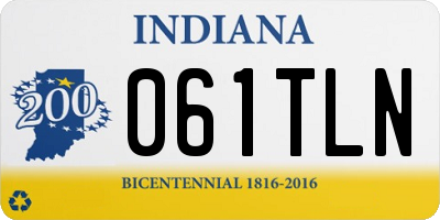 IN license plate 061TLN