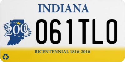 IN license plate 061TLO