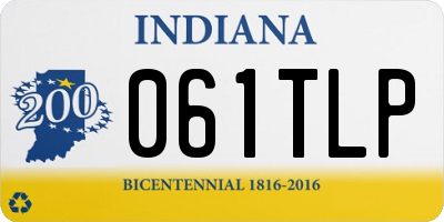 IN license plate 061TLP