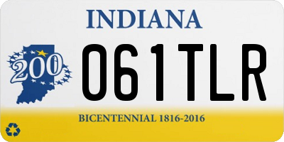 IN license plate 061TLR