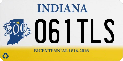 IN license plate 061TLS
