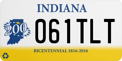 IN license plate 061TLT