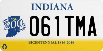 IN license plate 061TMA
