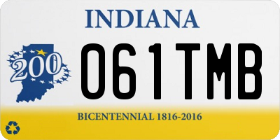 IN license plate 061TMB