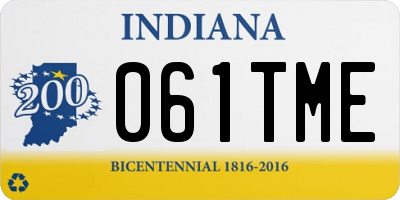 IN license plate 061TME