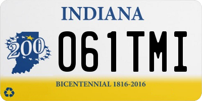 IN license plate 061TMI