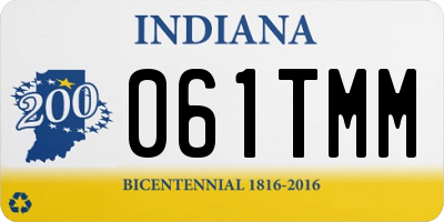 IN license plate 061TMM