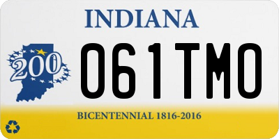 IN license plate 061TMO
