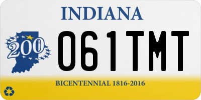 IN license plate 061TMT