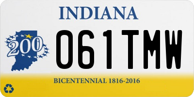 IN license plate 061TMW