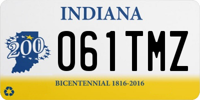 IN license plate 061TMZ