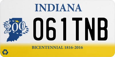 IN license plate 061TNB